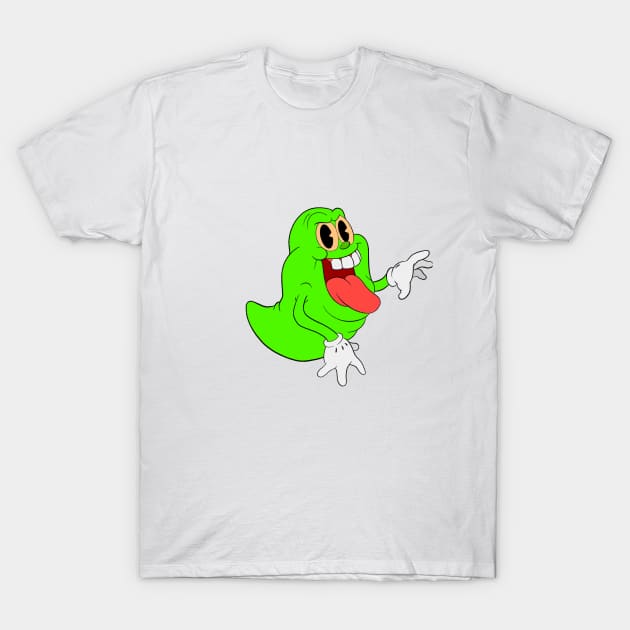 Slimy Buster (transparent) T-Shirt by Kevcraven